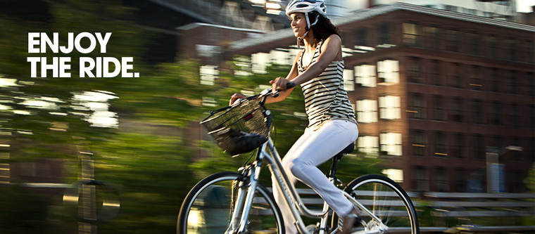 ladies town bike with basket