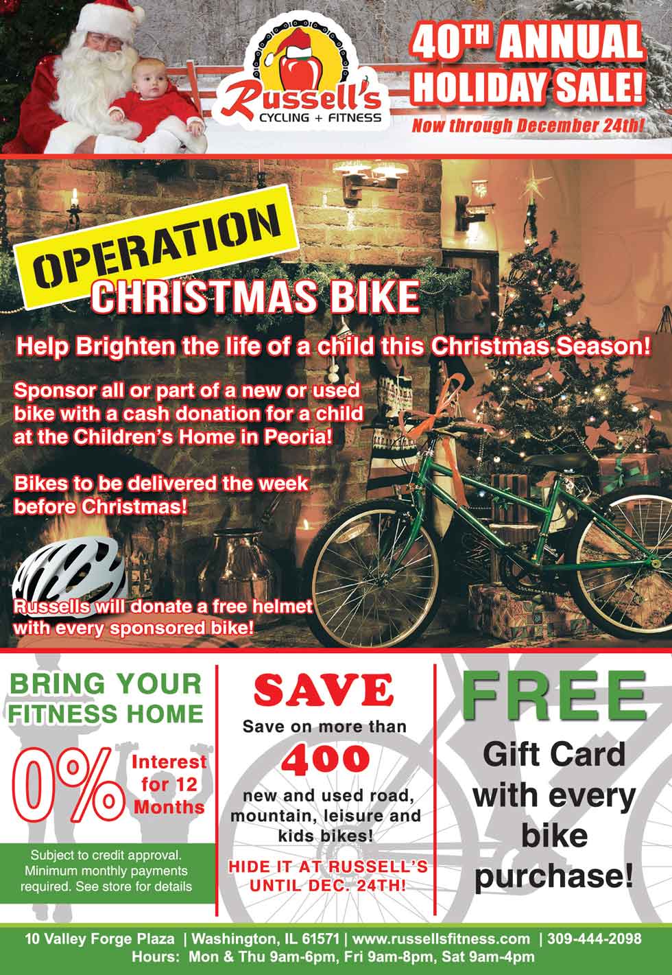 Washington Bike Shop - Holiday Sale - Russells Cycling and Fitness