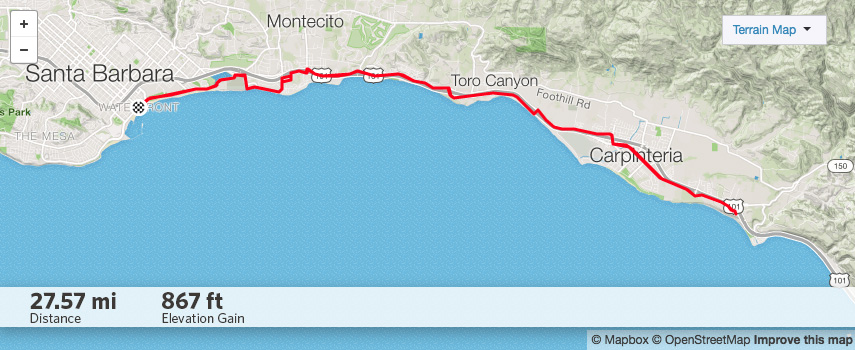 Rincon Bike Trail Map Local Routes - Bicycle Bob's | Santa Barbara & Goleta, Ca