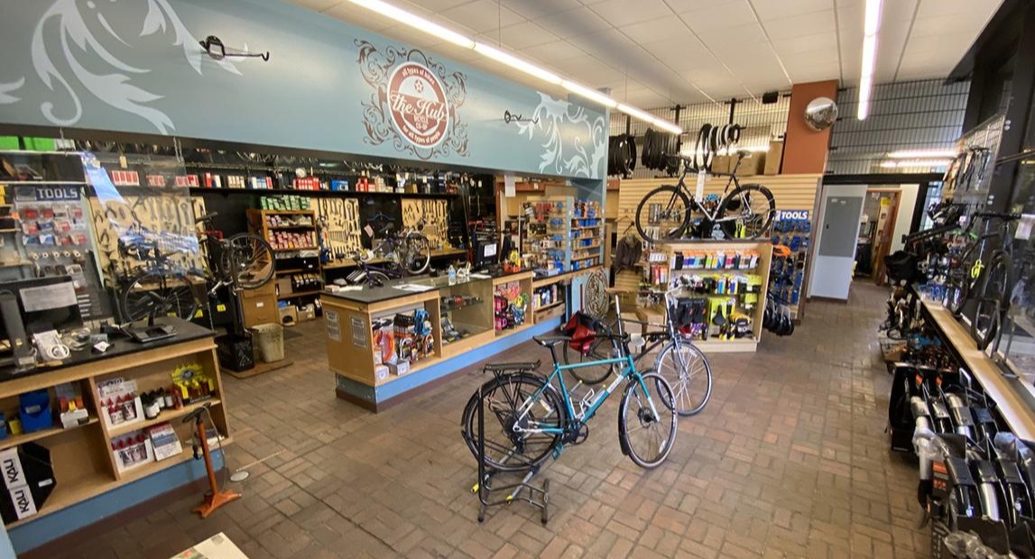 Bike store shop hub