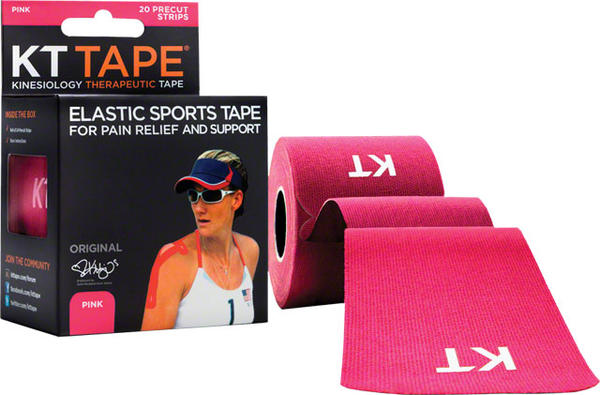 KT Tape Pro Kinesiology Therapeutic Body Tape: Roll of 20 Strips, Pink -  Brands Cycle and Fitness