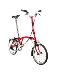 brompton h6r folding bike red