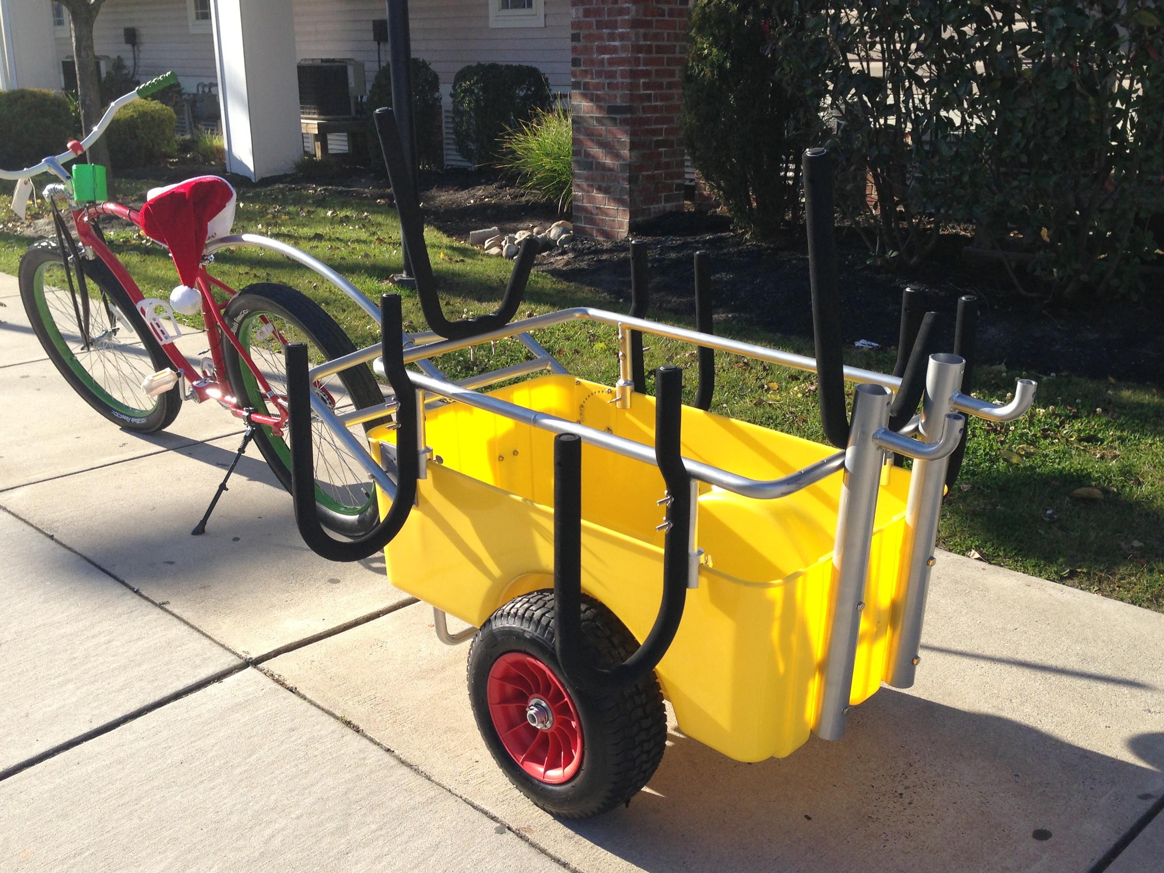 beach cart bike trailer