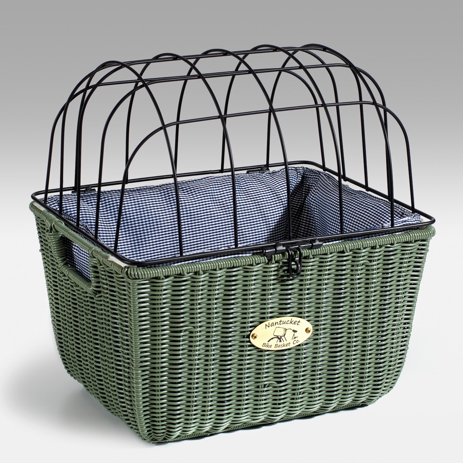 Nantucket Bike Basket Quick Release Pet Basket Green Jersey Shore