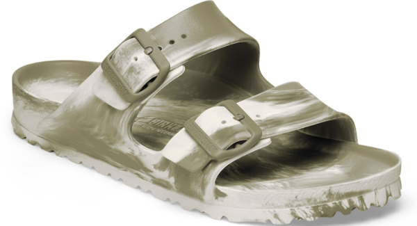 Birkenstock shops women's arizona essentials eva sandals silver