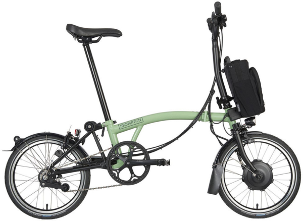 Brompton Electric C Line Explore 12 Speed Mid Matcha Green West Point Cycles Vancouver