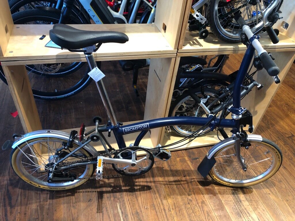 brompton tempest blue titanium