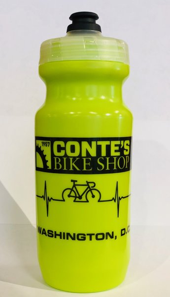 yellow bike water bottle