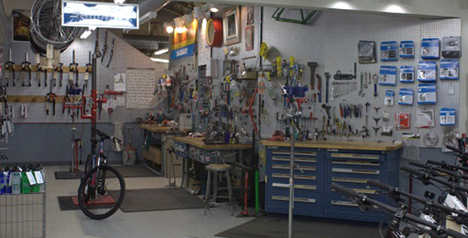 bicycle accessories store