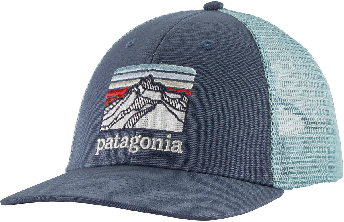 Patagonia Line Logo Ridge LoPro Trucker Hat Chilled Blue