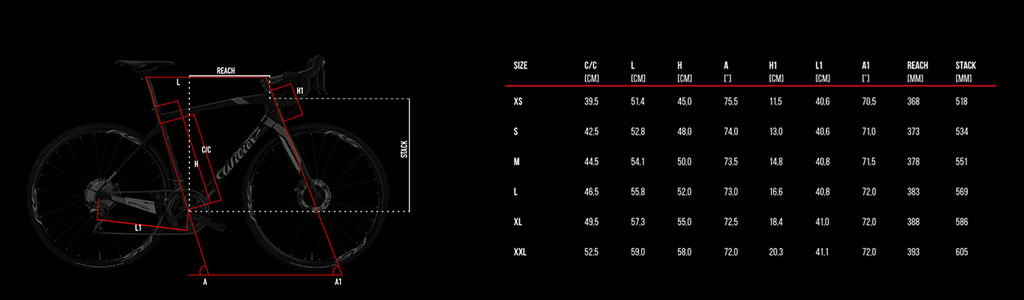 wilier gtr size chart