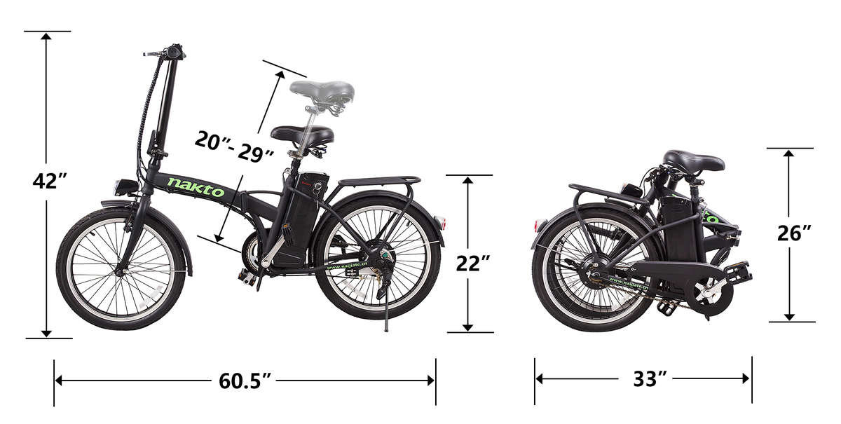 nakto fashion folding electric bike