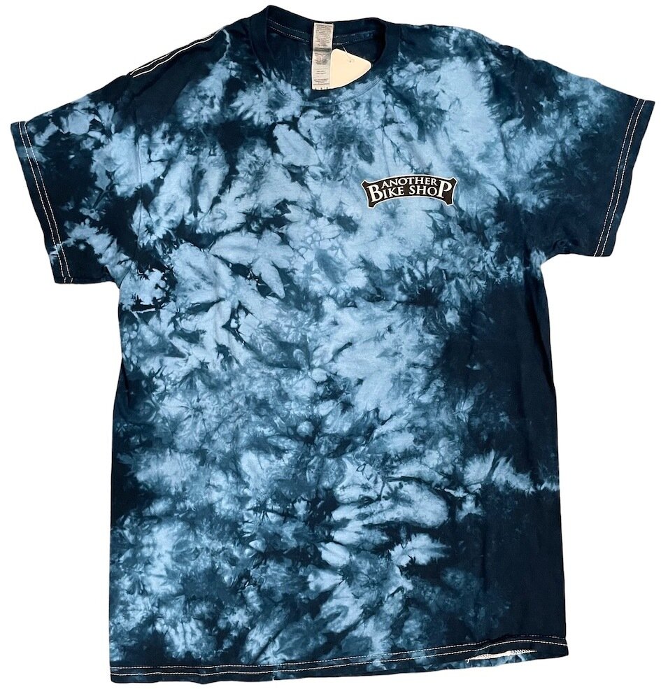 Blue, grey and blacktie dye shirt by