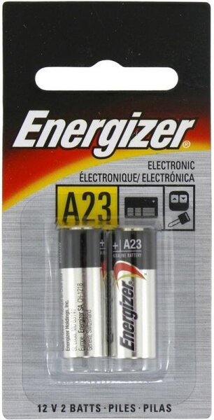 Energizer Batteries, Alkaline, A23, 12V - 2 batteries