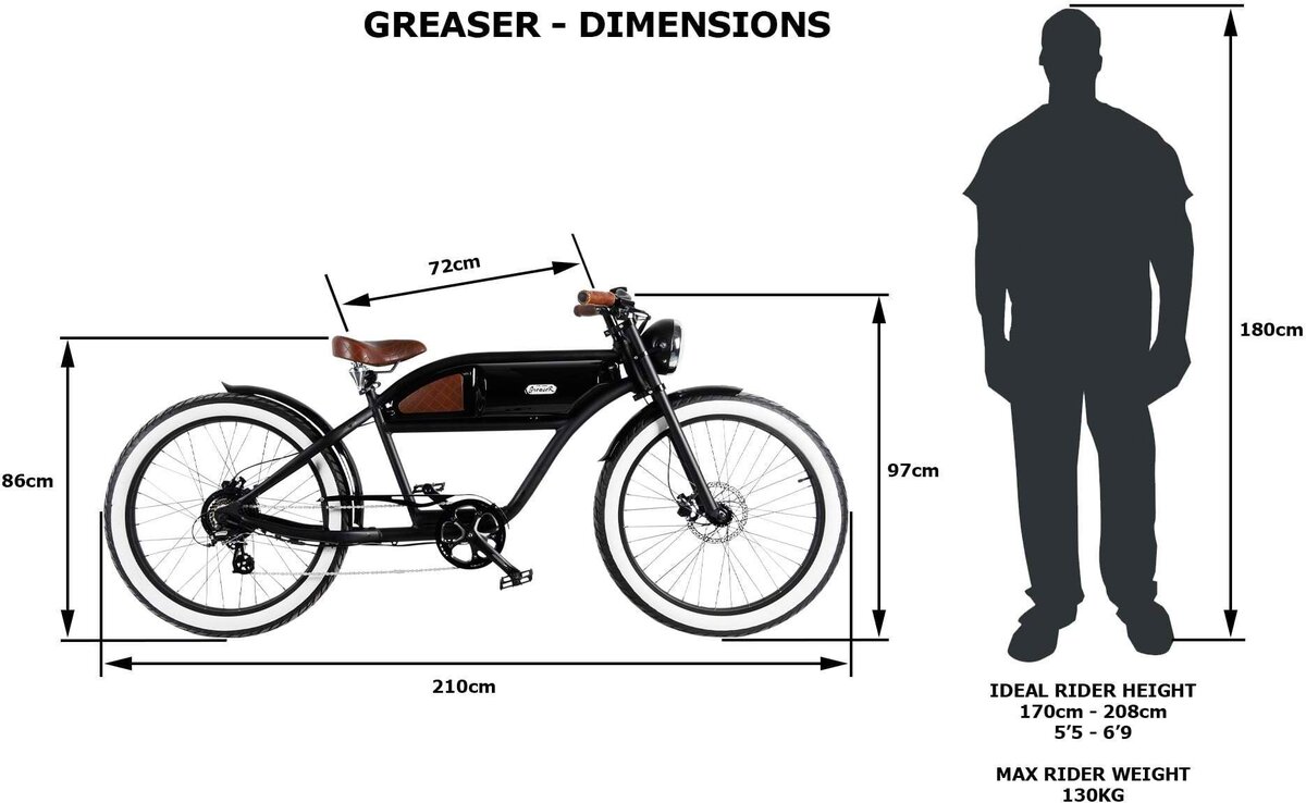 greaser retro style electric bike