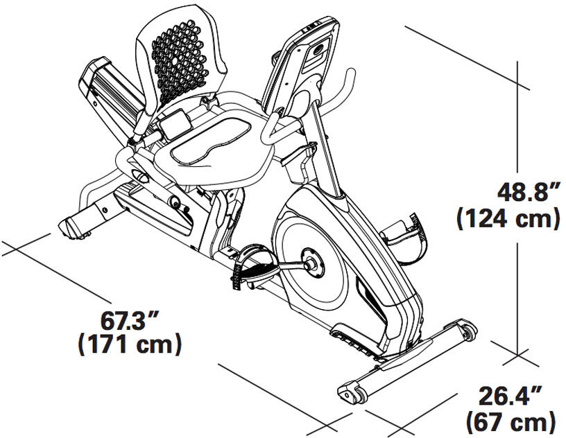 Nautilus R618 Recumbent Bike - Martins Bike & Fitness