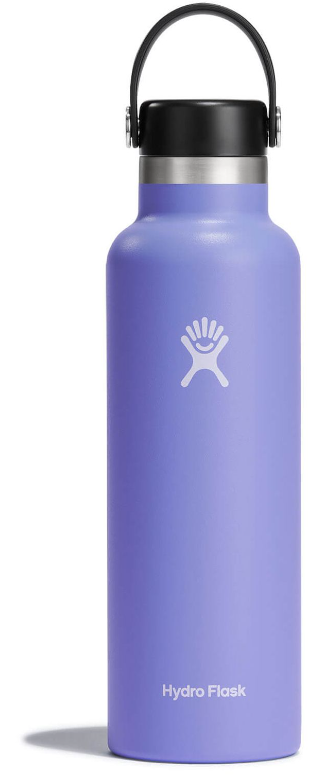 Hydro Flask Standard Mouth Water Bottle with Flex Cap Rain 21oz