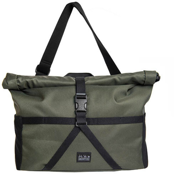 Brompton Borough Roll Top Medium Bag - Olive - Alameda Bicycle