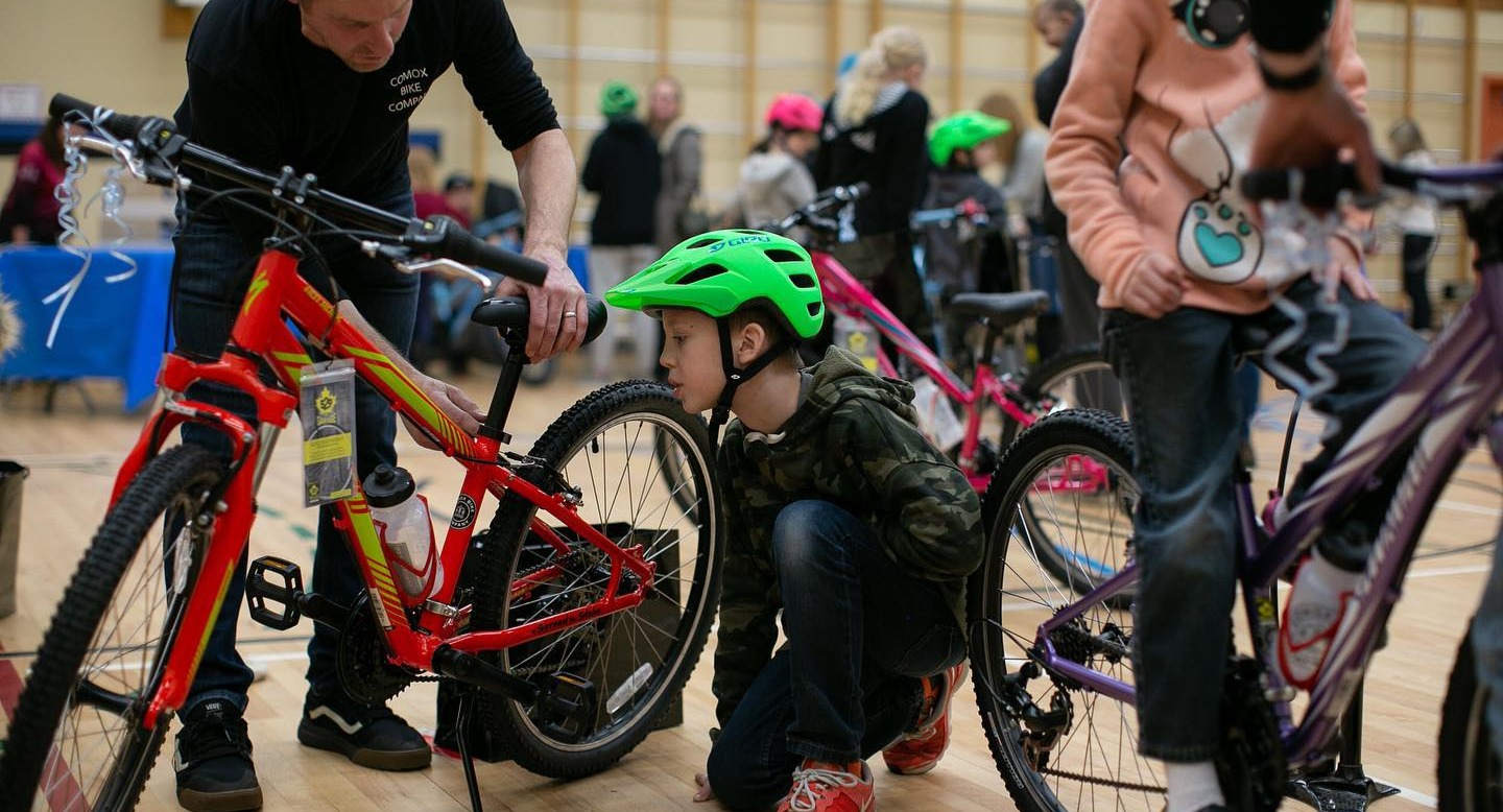 Boys riding outlet bikes