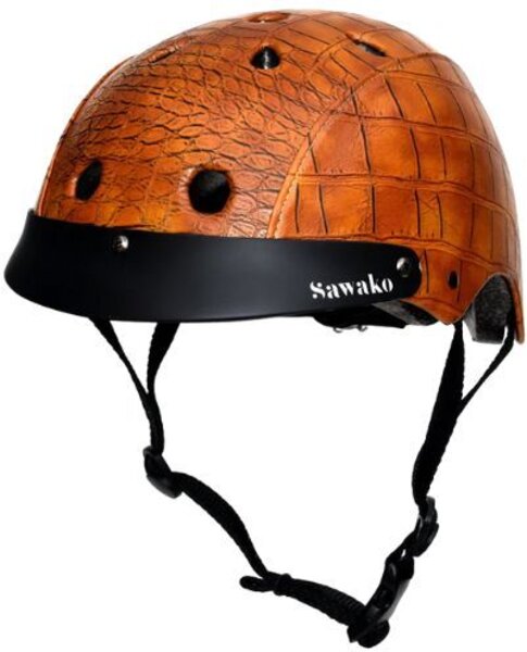 Sawako crocodile black helmet sale