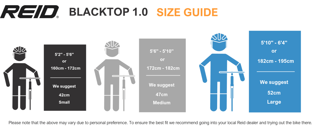 Reid bike size guide sale